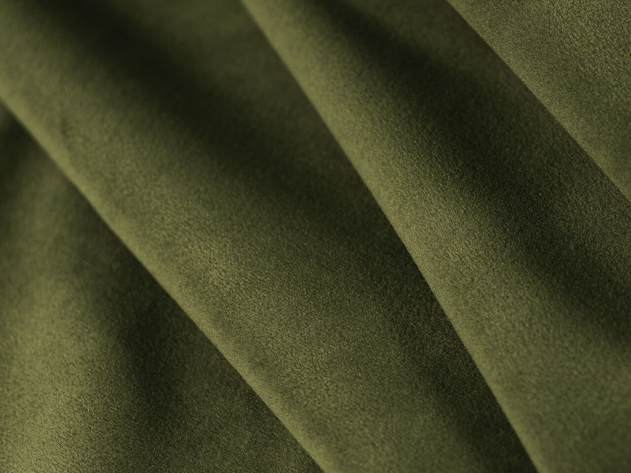 Coltar panoramic extensibil 5 locuri, Tonale, Cosmopolitan Design, 362x149x88 cm, catifea, verde army
