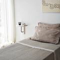 Raft de perete, Neostill, Reve, 35x35 cm, Lemn masiv, Alb/Negru