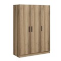 Dulap pentru haine, Minerva, Kale Oak, 135x210x52 cm, PAL, Stejar