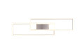 Plafoniera Albany, TRIO, 100x28x8 cm, 37W, 1x SMD, aluminiu, argintiu mat
