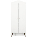 Dulap cu 2 usi, Tera Home, Lora, 90x217.4x45 cm, PAL, Alb