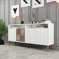Consola, Hommy Craft, Milan 160, 160x78x35 cm, Alb