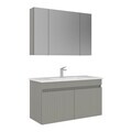 Set Dulap de Baie cu Chiuvetă și Oglindă (2 Piese), Hanah Home, Tivoli 100, Cașmir mat