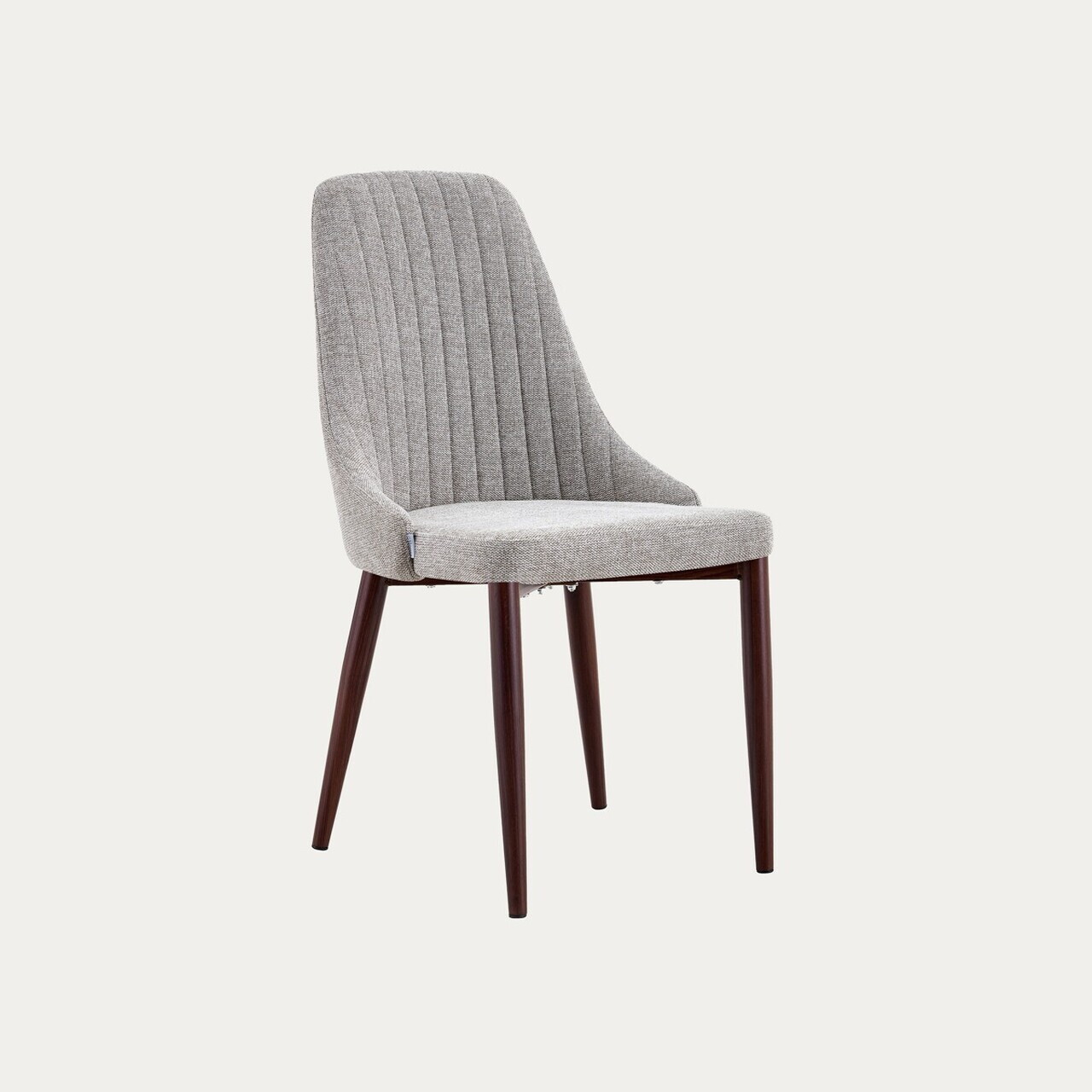 Scaun Arvello, Homla, 46.5x58x88  cm, metal/poliester, bej/maro — imaginea 2