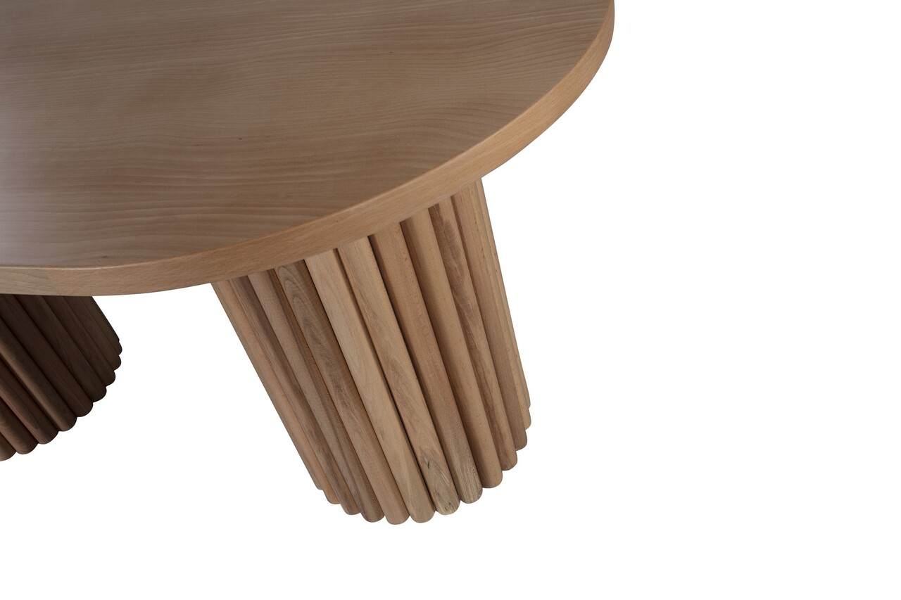 Set masă și scaune (5 bucăți), Hanah Home, Riva Masa T, Natural - imagine 6