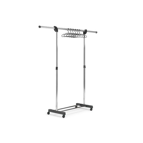 Suport mobil pentru imbracaminte, Super Paco, inox/plastic, gri
