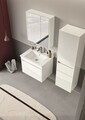 Dulap de baie cu oglindă, Hanah Home, Arno 60, Alb