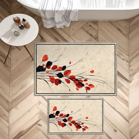 Set covorase de baie, L'essentiel Maison, Asr03, Bej