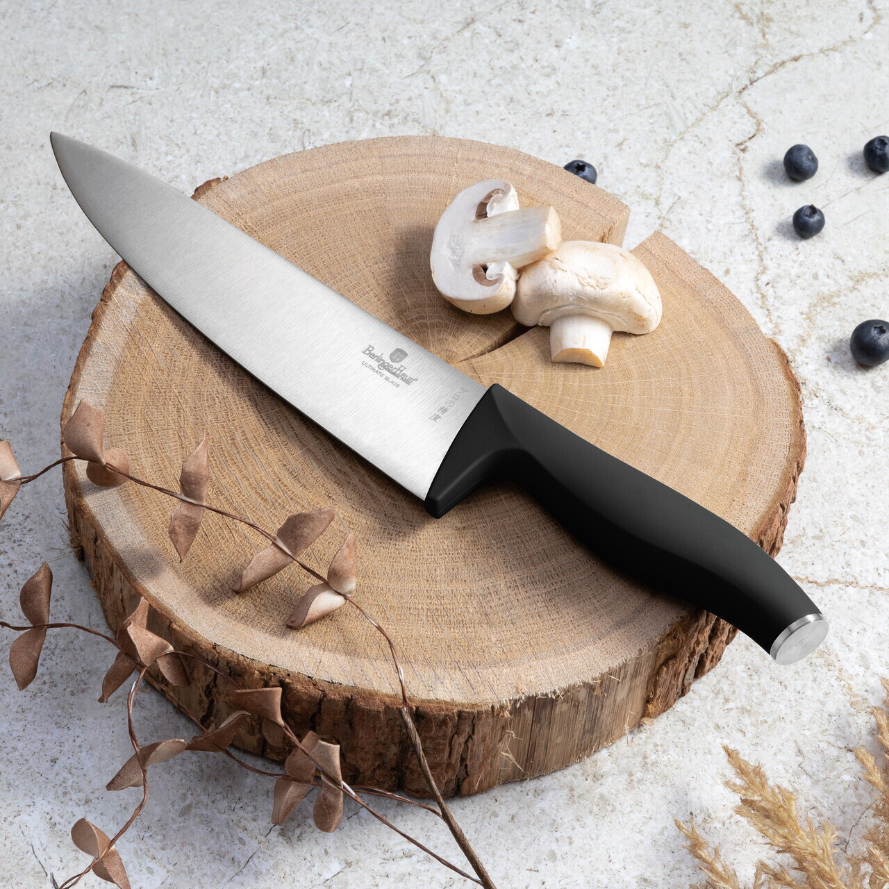 Set 6 cutite Berlinger Haus, Matte Black, inox, negru - imagine 3