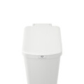 Cos de gunoi cu pedala, Brabantia, StepUp, 40 L, 35.2x28x66.6 cm, polipropilena, gri deschis
