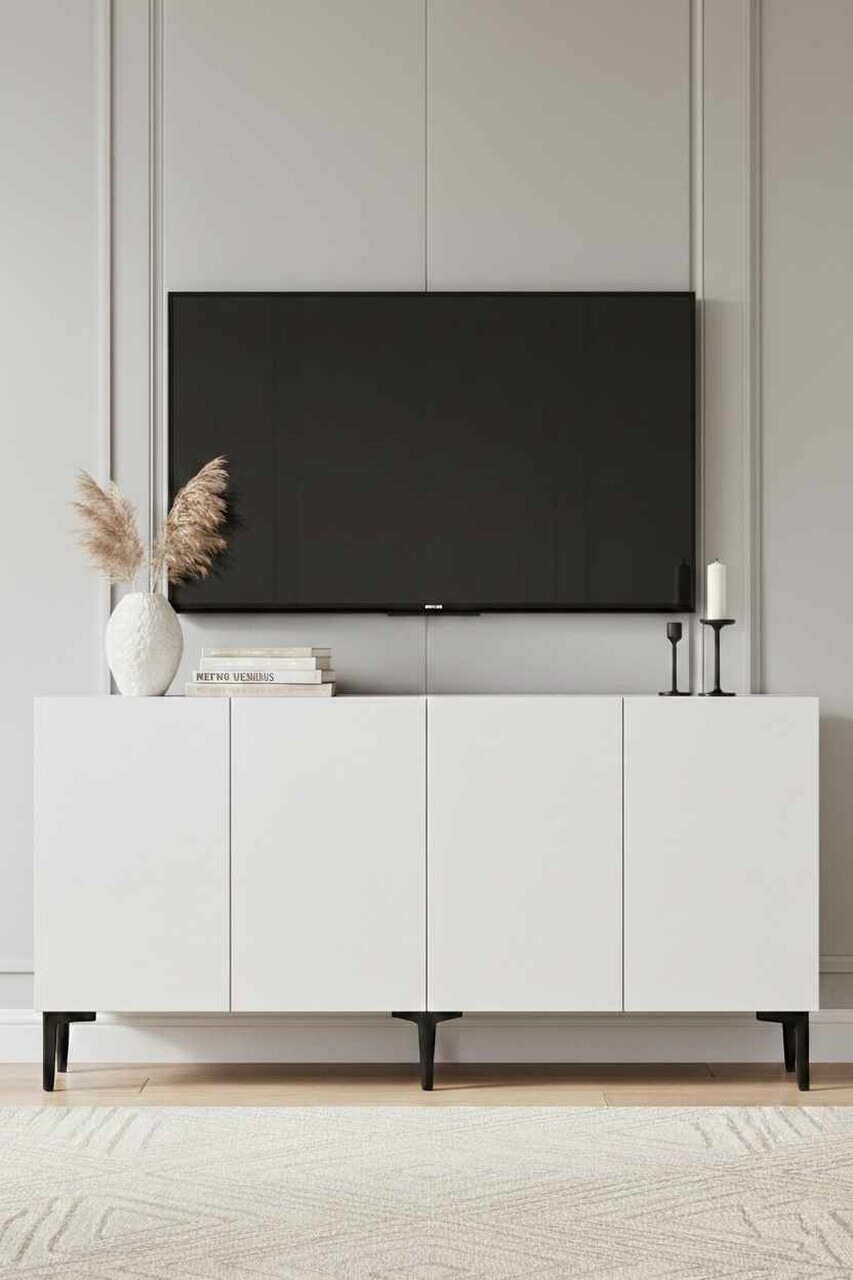 Consola, Hanah Home, Didema 150, 150x79x32 cm, Alb — imaginea 3
