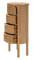 Comoda Goteborg, Mauro Ferretti, 38x33.5x82 cm, lemn de brad/MDF/fier, maro