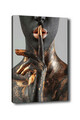Tablou decorativ, Kanvas Tablo (50 x 70), Canvas, Lemn, Multicolor