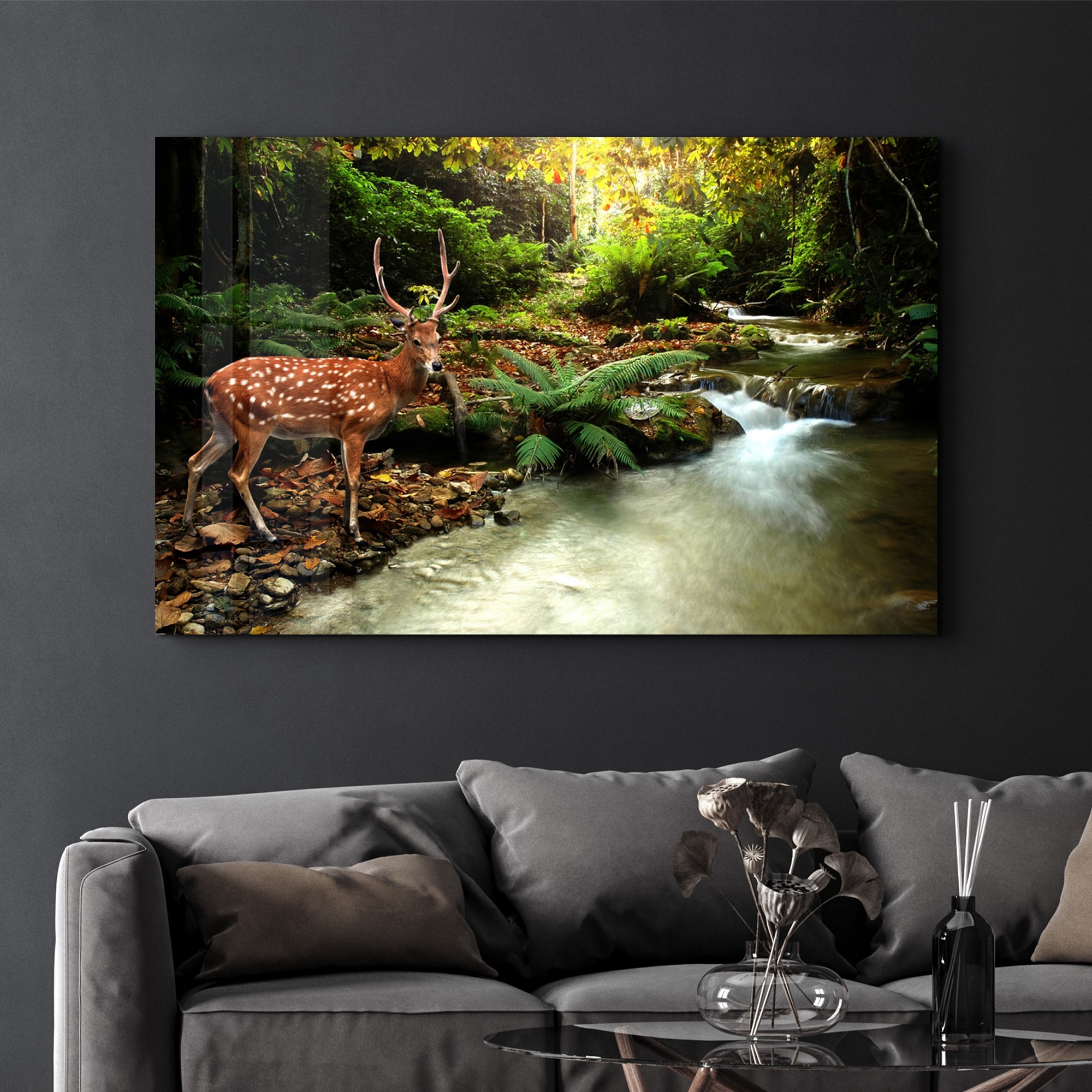 Tablou decorativ, CAM-3019, Dimensiuni: 70 x 110 cm, Multicolor