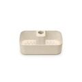 Suport baie cu montaj pe bara de dus, Brabantia, Caddy Soft Beige, 24.4x13.3x7.5 cm, polipropilena, bej