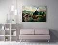 Tablou decorativ, WY288 (50 x 70), Amestec bumbac, Canvas imprimat, Multicolor