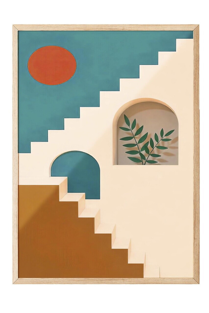 Tablou decorativ, 109727, Lemn masiv, Sticla PVC, Multicolor - view 2