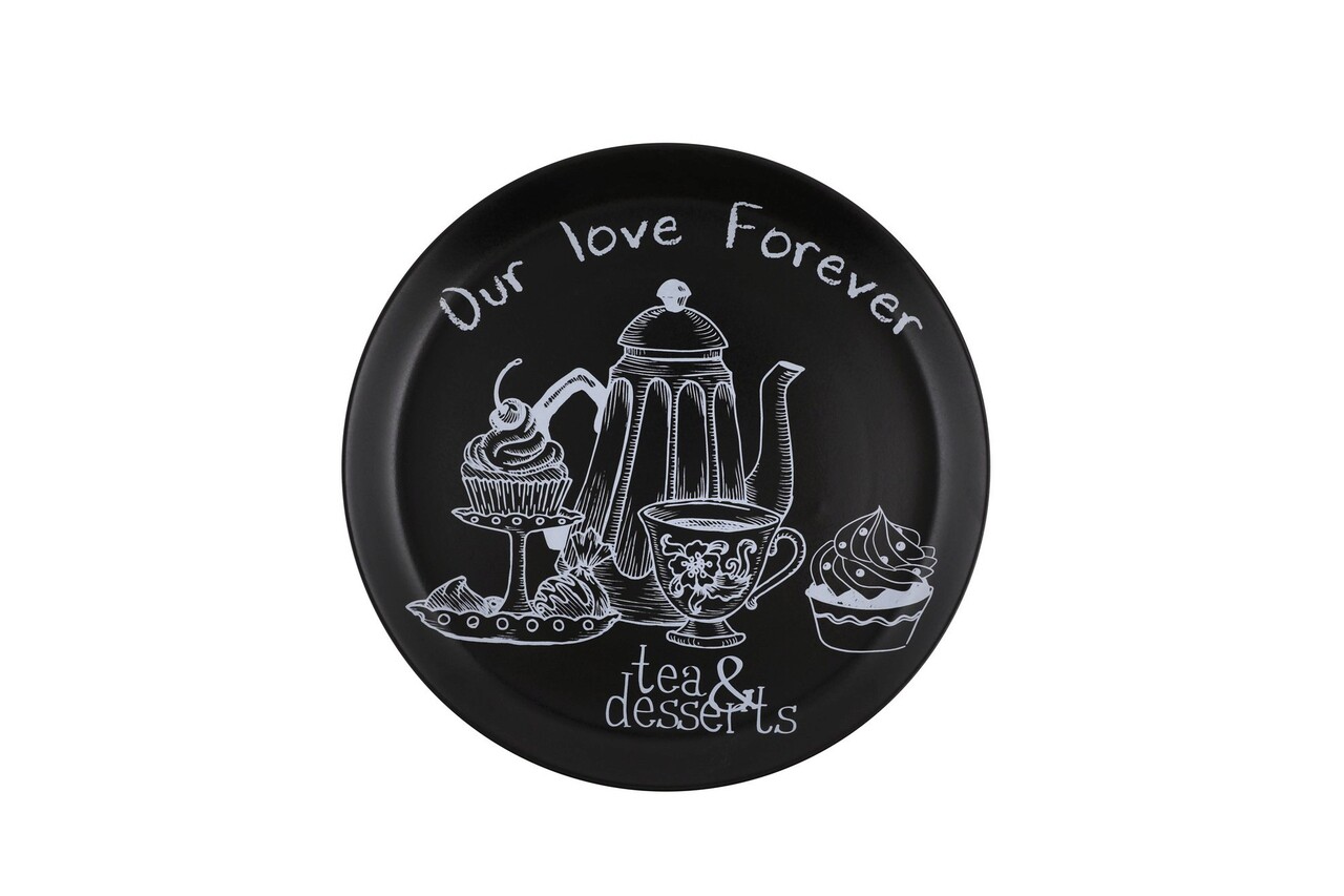 Set platouri servire, Hermia, 275KRM1408, Antibacterian, Negru mat - imagine 3