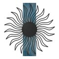 Decoratiune de perete, Solis, Cadru: Lemn (Grosime: 2 cm), Albastru/Negru