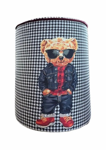 Taburet, Qunef, Jungle Scar Pouffe, 45x60 cm, Material: 100% IN, Multicolor