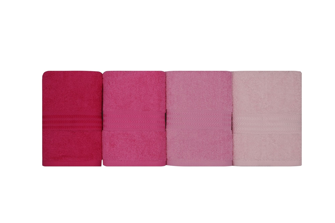 Set prosoape, L'essentiel Maison, Rainbow, Roz deschis / Roz / Trandafir praf / Fuchsia - view 3