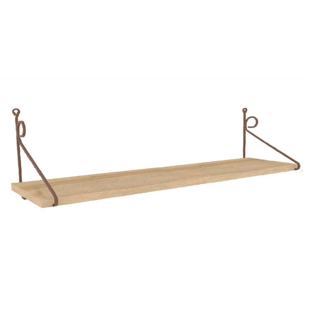 Raft de perete, Decormet, Seramoni, 72x27x20 cm, Stejar - 2 | YEO