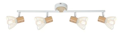 Lustra Chile, Candellux, 75 x 15.5 cm, 4 x E14, 25W, alb/natural