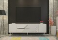 Comoda TV, Olivia, Dekolp5, Alb / Argintiu