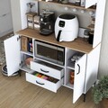 Dulap multifunctional, Rani, JE168, Alb/Maro