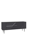 Comoda TV, Olivia, Retrolp5, Antracit / Argintiu