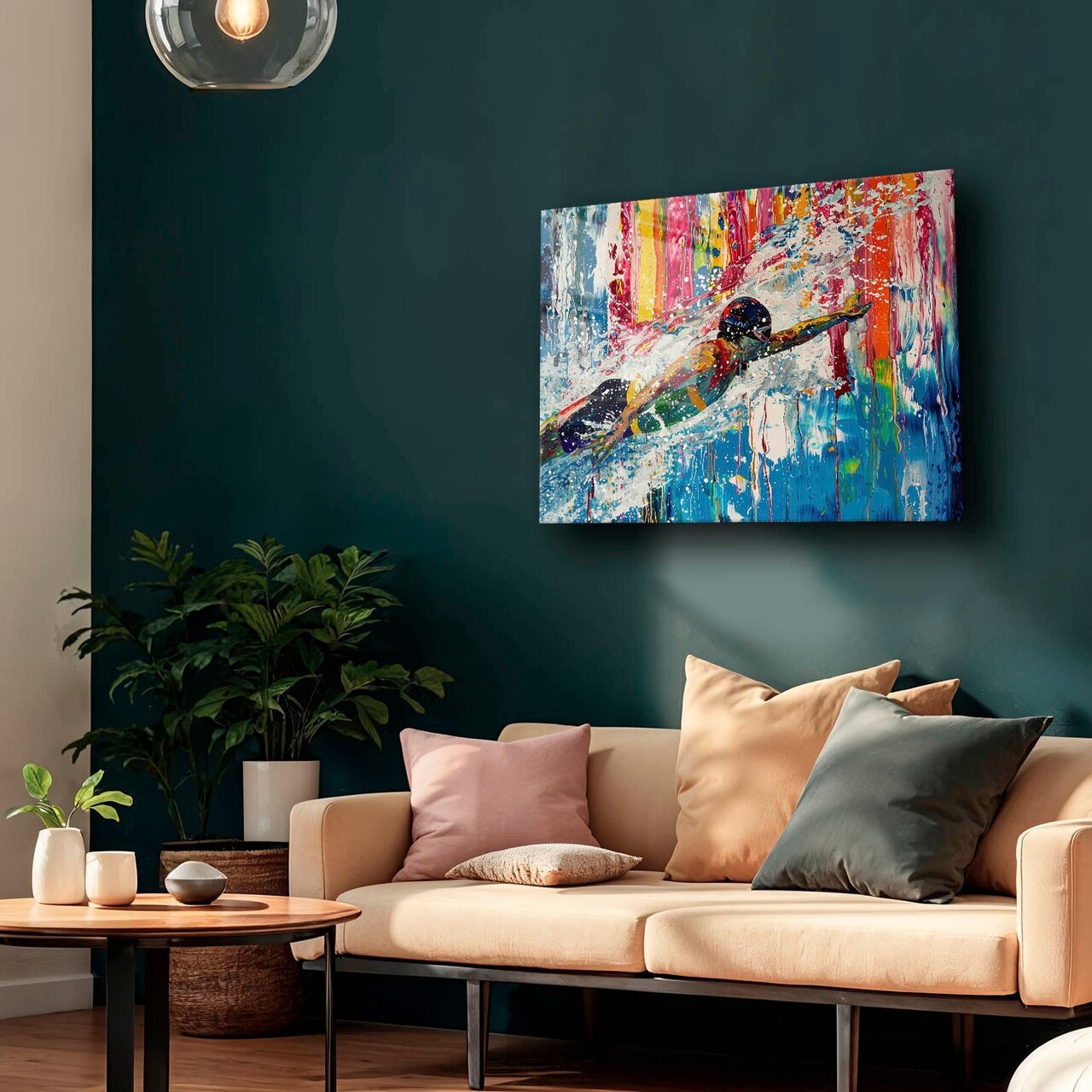 Tablou decorativ, Camtbl-084, 50 x 70 cm, Multicolor - view 3