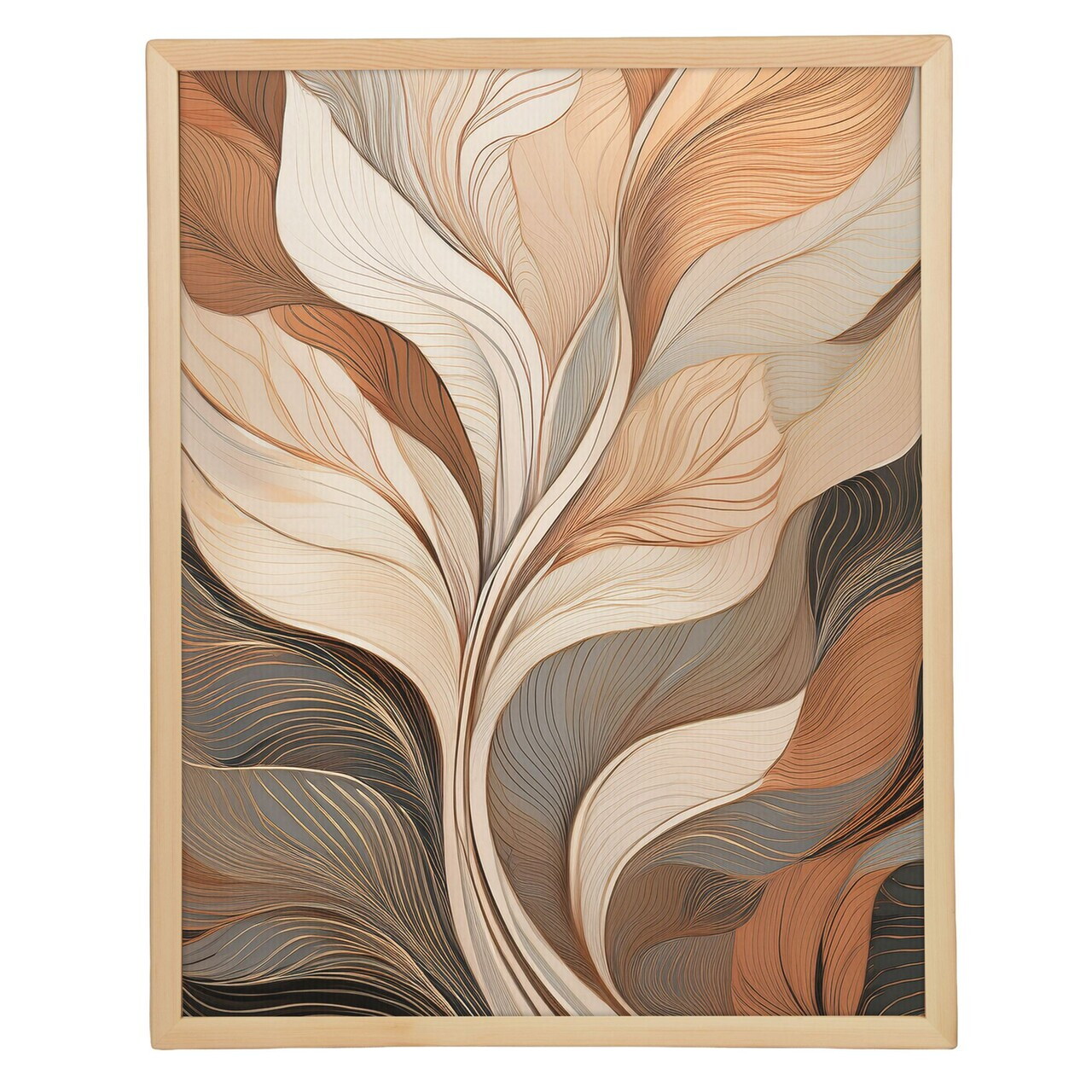 Tablou decorativ, Cc-D-Ah-1005 45 x 60, Canvas, Cadru: 100% LEMN (Grosime: 18 mm), Multicolor - view 2