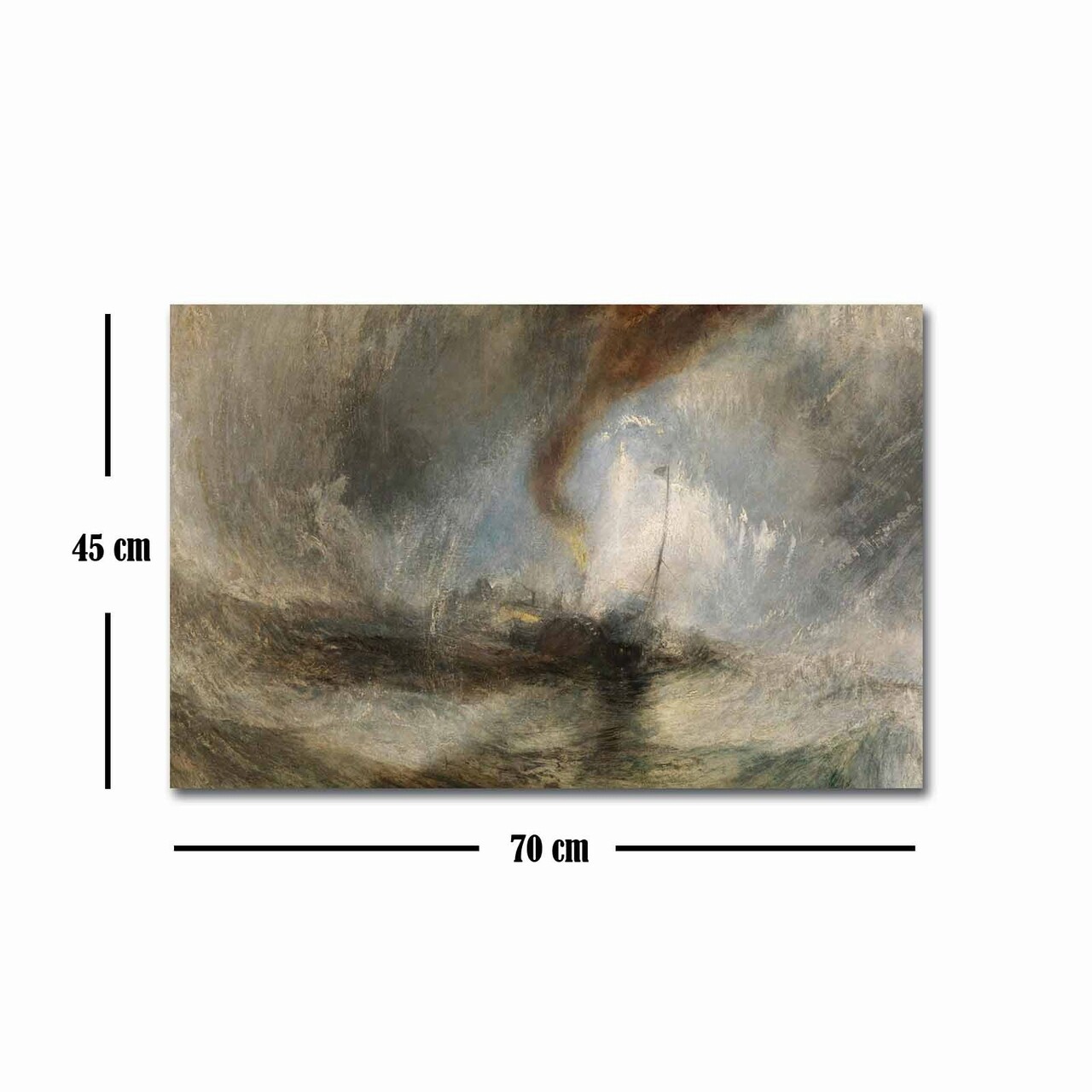 Tablou decorativ, FAMOUSART-083, Canvas, Dimensiune: 45 x 70 cm, Multicolor