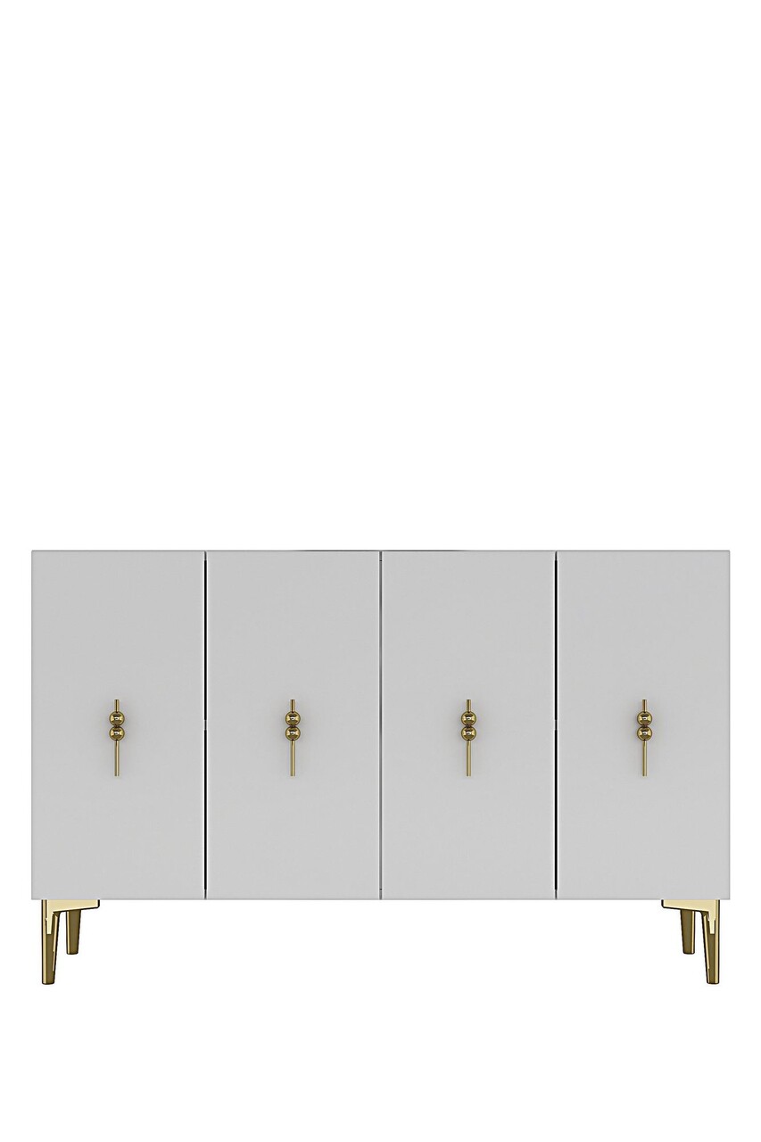 Consola, Hanah Home, Salkım 120, 120x79x32 cm, Alb/Auriu - view 5