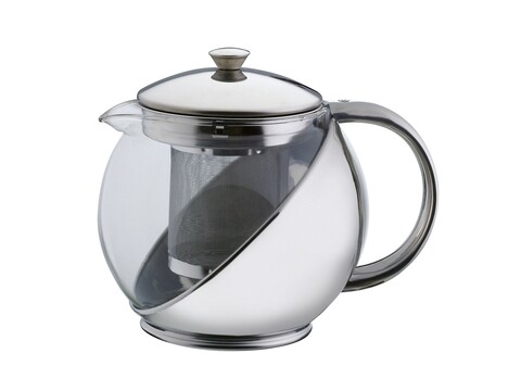 Poza Ceainic cu infuzor, Excelsa, Relax, 900 ml, sticla/inox 18/10