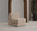 Canapea extensibilă cu 1 loc, Artie, 560ARE4171, Cadru: FĂRĂ CADRU, Crema inchisa