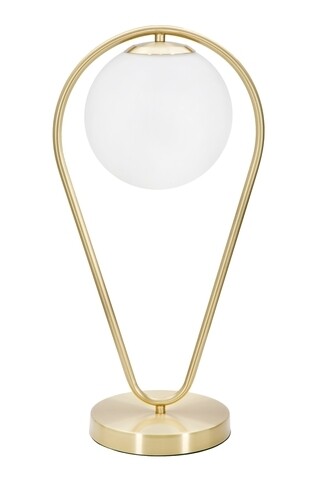 Lampa de masa, Glamy Drop, Mauro Ferretti, 1 x E14, 40W, auriu Mauro Ferretti