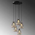 Lustra, Opviq, 892OPV1692, Metal, Negru