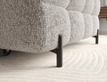 Coltar extensibil dreapta 3 locuri ELTAP, RT-20PEL, Felro, 285x181x93 cm, lemn/poliester, gri