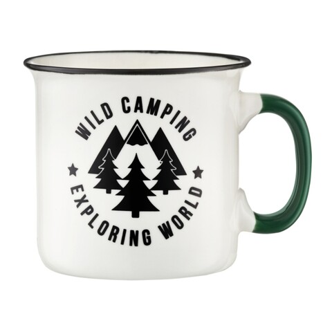 Cana adventure wild camping, ambition, 510 ml, portelan, alb