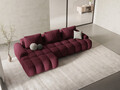 Coltar extensibil stanga 3 locuri, Linz, Cosmopolitan Design, 275x142x84 cm, tesatura structurata, bordo