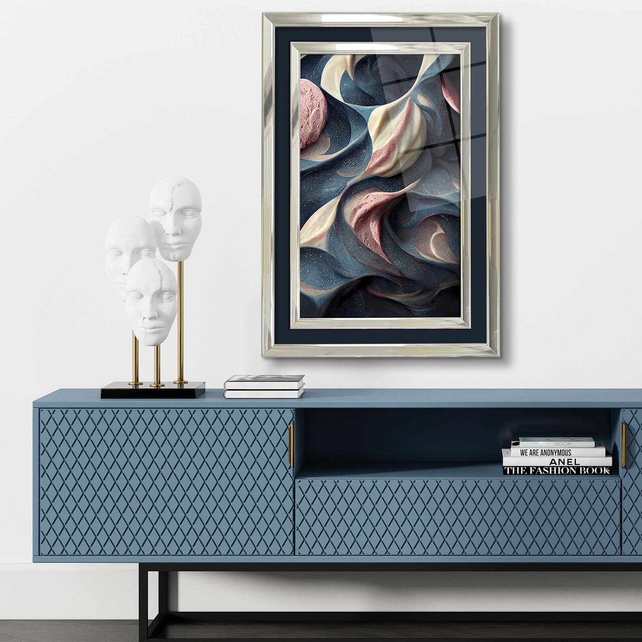 Tablou decorativ 4363Kromgumusct Cadru: 100% LEMN MASIV (Grosime: 25 cm) Multicolor