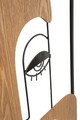 Decoratiune de perete Picassy, Mauro Ferretti, 38x89.5 cm, fier/MDF, negru/maro