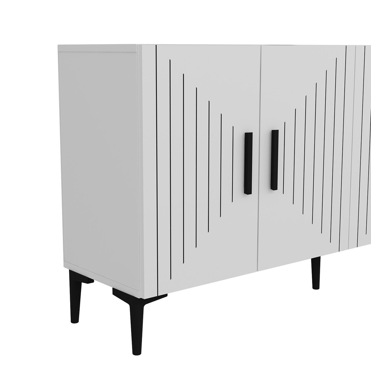 Consola, Hanah Home, Poyraz, 150x75x35 cm, PAL , Alb - view 5