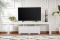 Comoda TV, Nordure, Enclave, 180x50x31 cm, PAL, Alb natural
