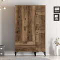 Dulap pentru haine, Hommy Craft, Kumsal PT, 120x47.5x201.4 cm, PAL, Maro