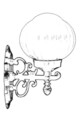 Lampa de exterior, Avonni, 685AVN1249, Plastic ABS, Negru