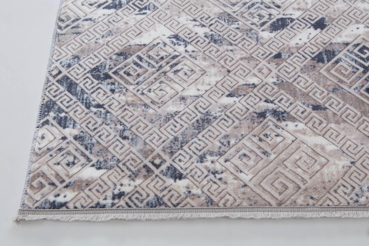 Covor, Lois, 120x180 cm, Poliester, Albastru / Crem / Bej — imaginea 3