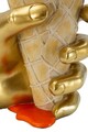 Figurina /sculptura decorativa Glaze Flower Cone, Mauro Ferretti, 18x16x26 cm, polirasina, multicolor