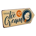 Placuta decorativa Ice Cream, Creaciones Meng, 42x20 cm, fier